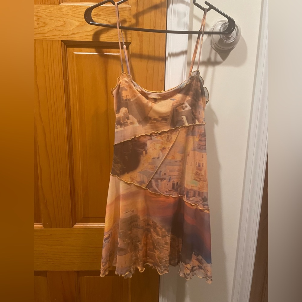 Urban Outfitters Moxie Mesh Mini Slip Dress